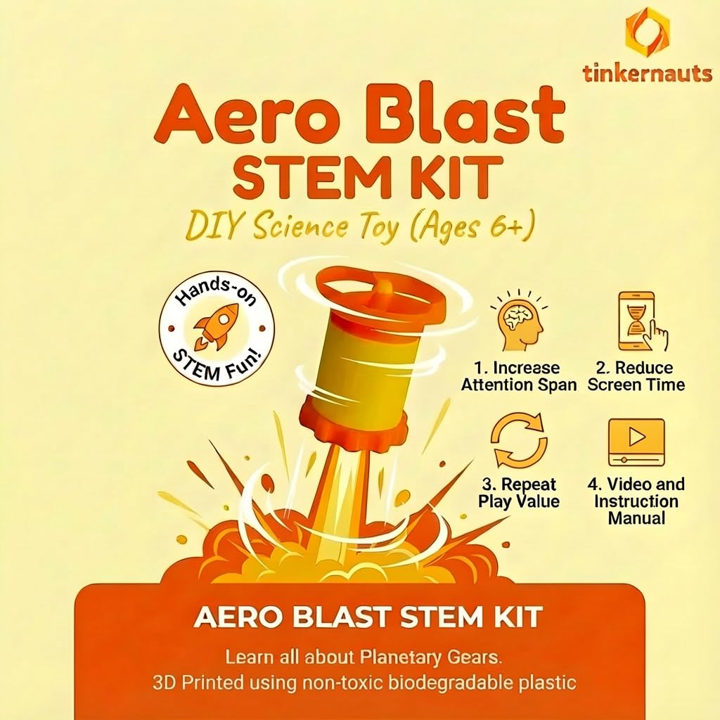 Aero Blast (Ages 6+) (6 years or older) – STEM Kit for Kids | Tinkernauts