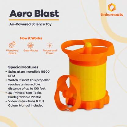Aero Blast (Ages 6+) (6 years or older) – STEM Kit for Kids | Tinkernauts