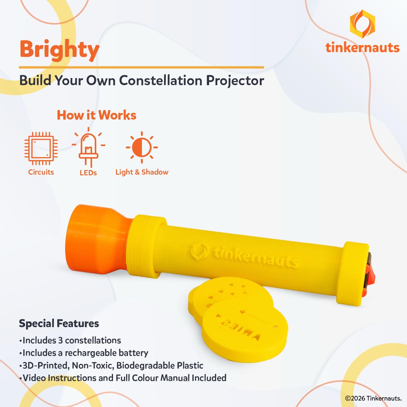 Brighty (Ages 7+) (7 years or older) – STEM Kit for Kids | Tinkernauts