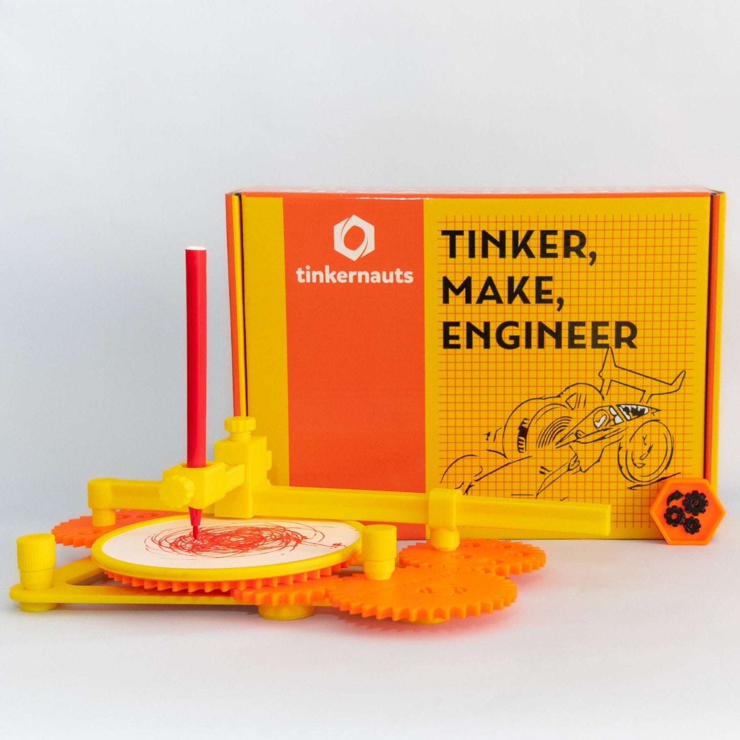 Cycloid Creator (Ages 6+) (6 years or older) – STEM Kit for Kids | Tinkernauts