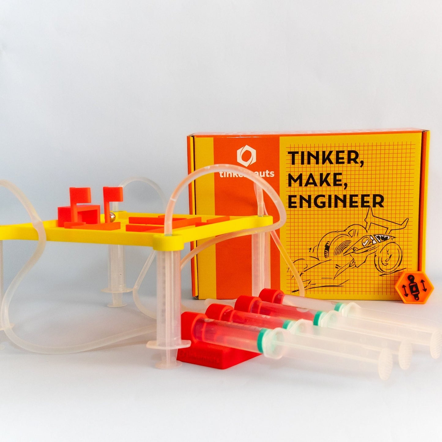 Hydraulic Highway (Ages 6+) (6 years or older) – STEM Kit for Kids | Tinkernauts