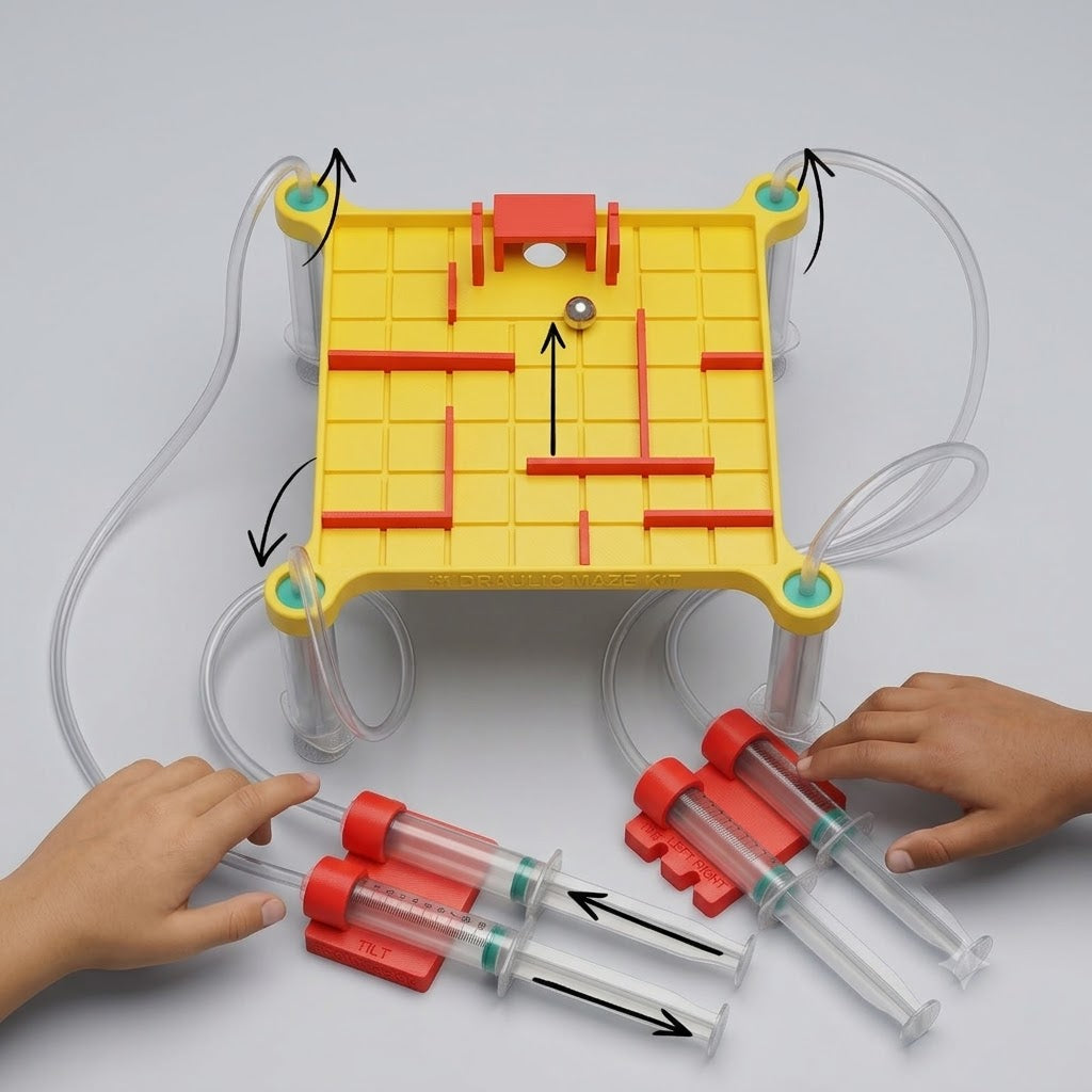 Hydraulic Highway (Ages 6+) (6 years or older) – STEM Kit for Kids | Tinkernauts