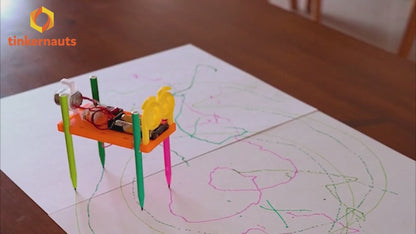 Demo video of a child assembling and testing a STEM engineering DIY kit for hands-on learning – Tinkernauts