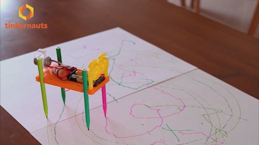 Demo video of a child assembling and testing a STEM engineering DIY kit for hands-on learning – Tinkernauts