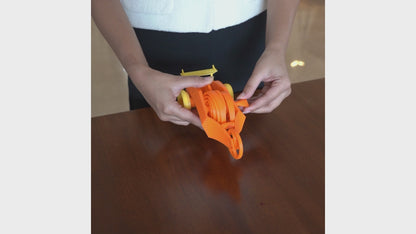 Video showing a child assembling and testing a hands-on STEM DIY engineering kit – Tinkernauts