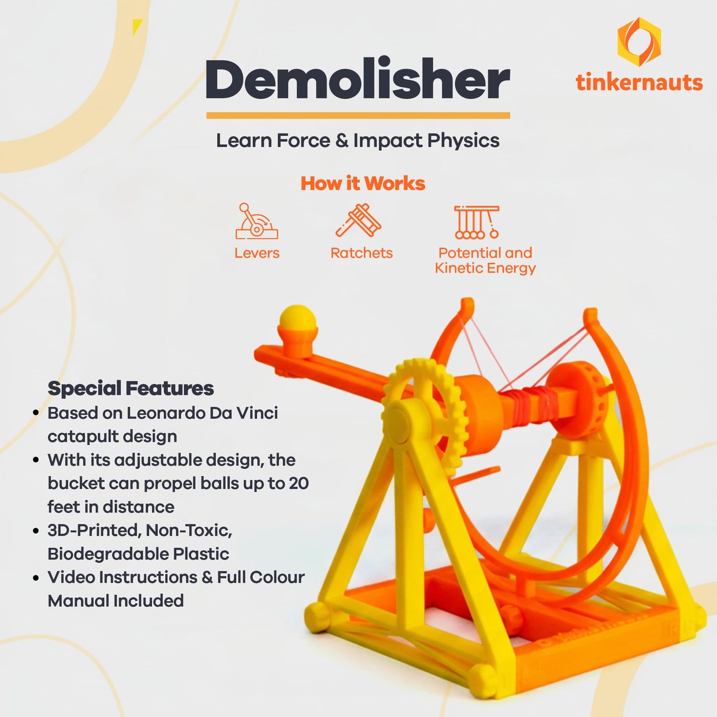 The Demolisher (Ages 7+) (7 years or older) – STEM Kit for Kids | Tinkernauts
