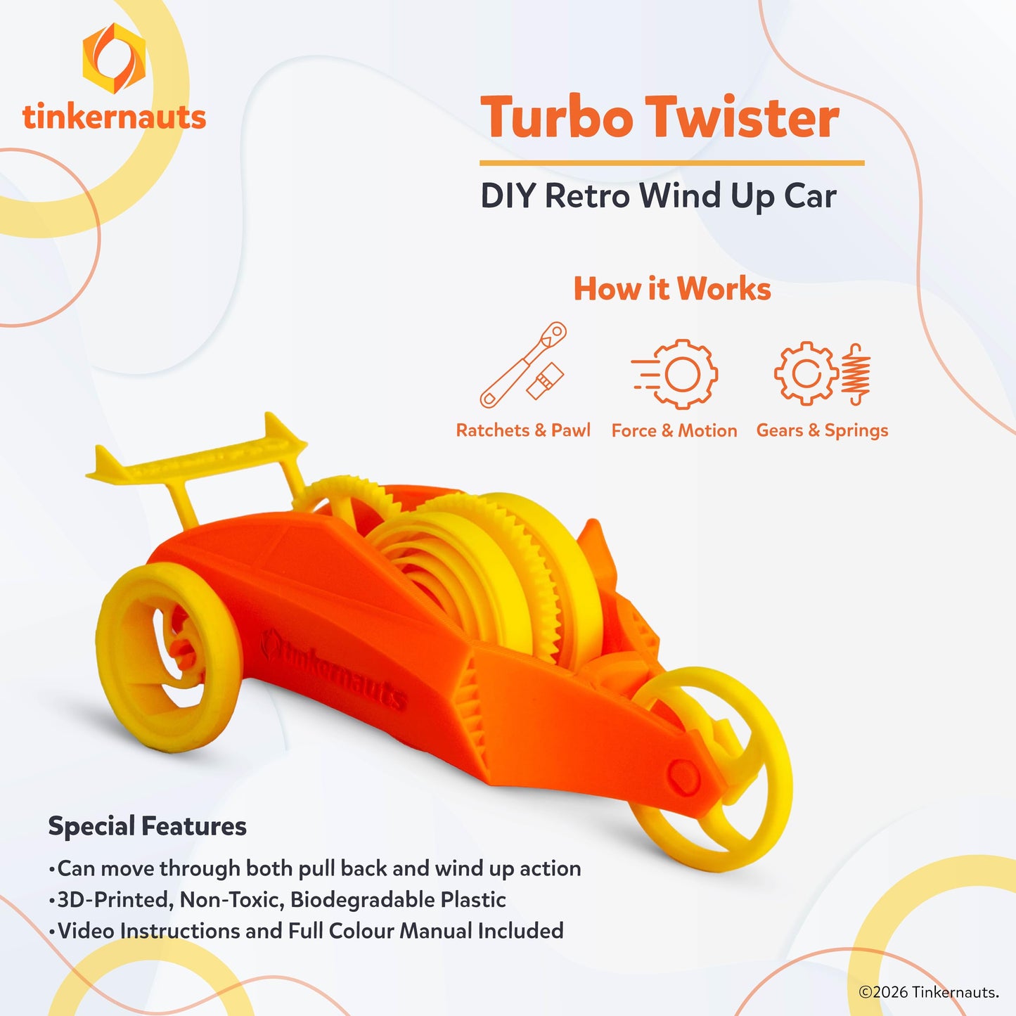 Turbo Twister (Ages 7+) () – STEM Kit for Kids | Tinkernauts