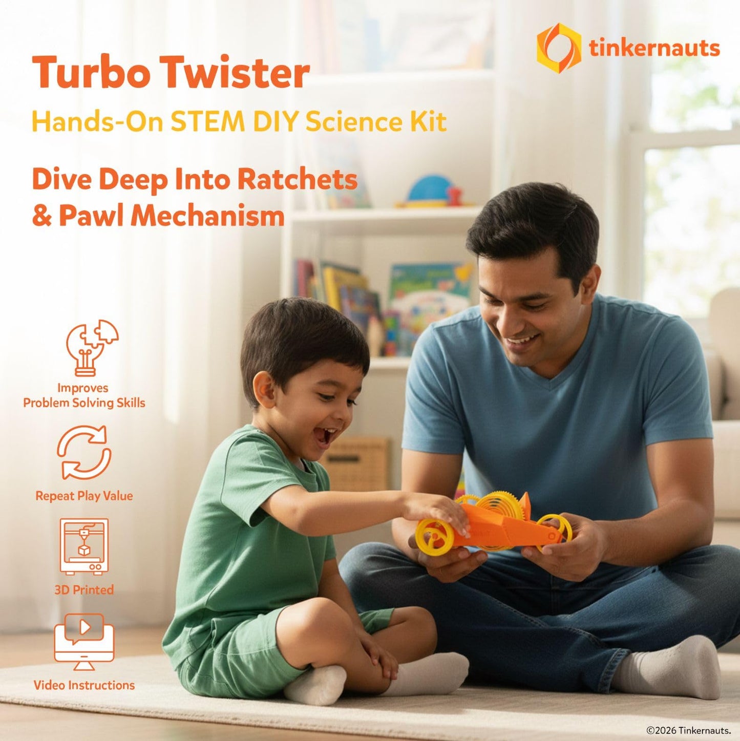 Turbo Twister (Ages 7+) () – STEM Kit for Kids | Tinkernauts