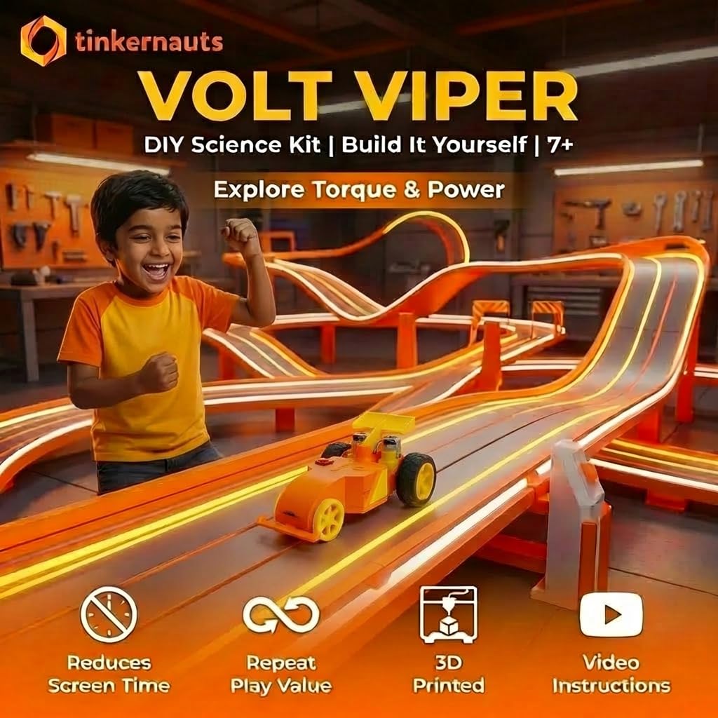 Volt Viper (Ages 7+) (7 years or older) – STEM Kit for Kids | Tinkernauts
