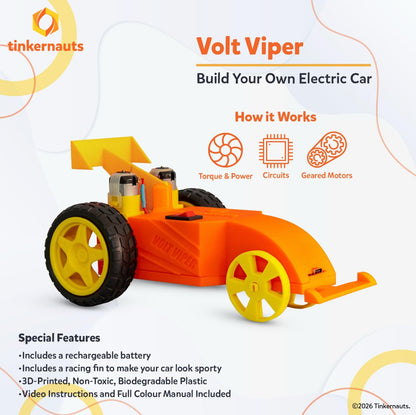 Volt Viper (Ages 7+) (7 years or older) – STEM Kit for Kids | Tinkernauts